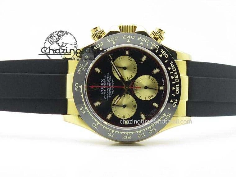 Maker Black A7750@6 Rubber BP Markers Sticks Daytona Gold Strap On Dial Subdial YG 0503